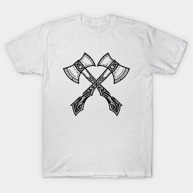 The Axes T-Shirt by WildyWear